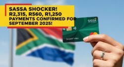 SASSA Confirms September 2025 Payments: R2,315, R560, R1,250 β Full Schedule
