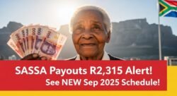 R2,315 SASSA Pension Grant September 2025 – Updated Schedule With Bank and Cash Payout Details Published